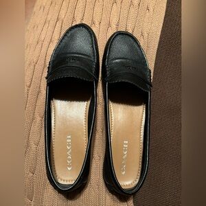 Black Coach Leather loafers